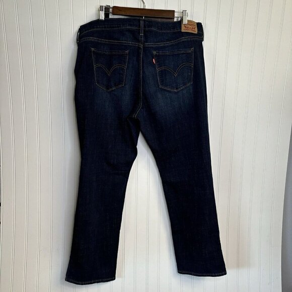 Levis 414 Red ® Tab Classic Straight Womens 20 Med Wash Stretch Denim Je… - Picture 1 of 16